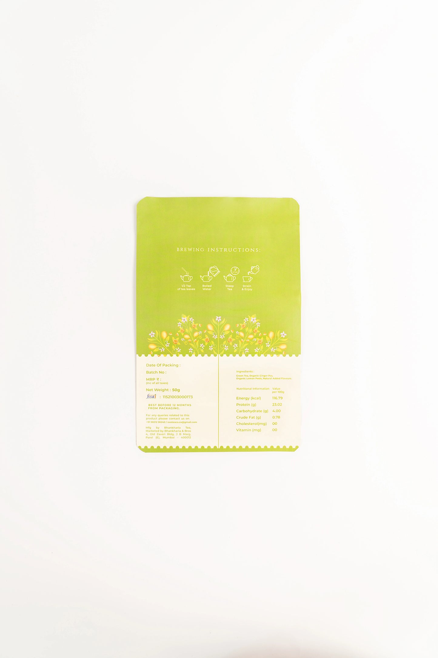 Ginger lemon tea